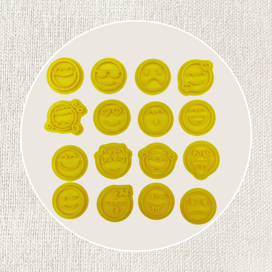 16er Set Smileys