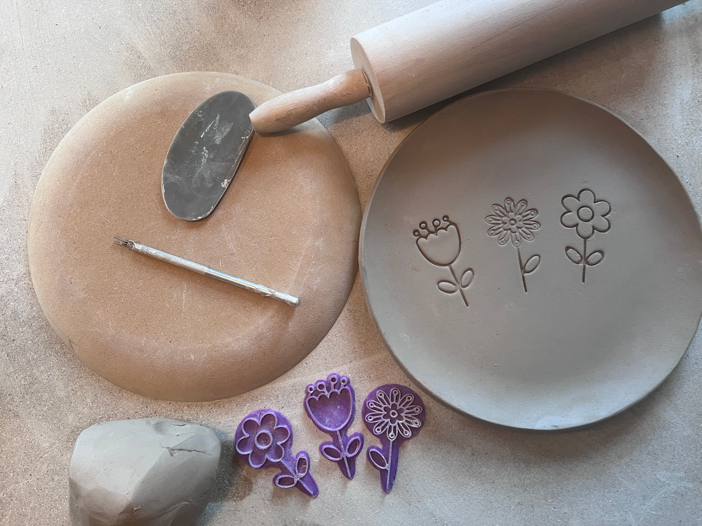 Surmoulages de poterie ronde