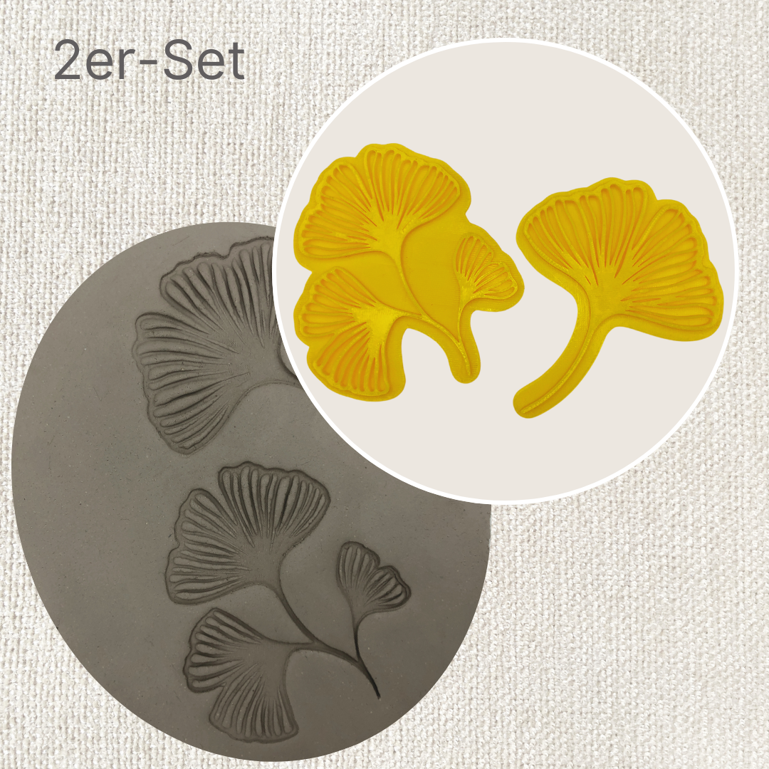 2er Set Gingko-Blätter