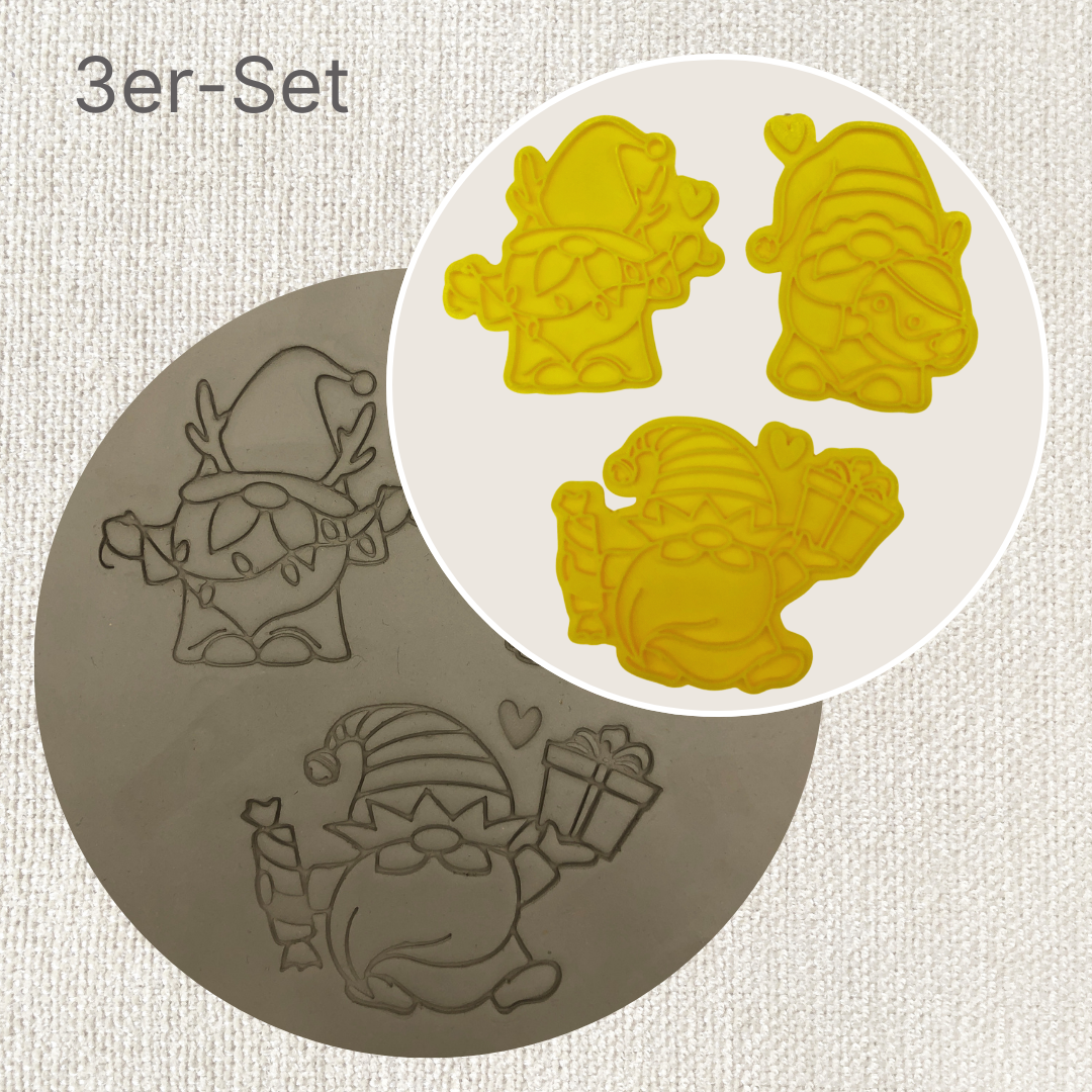 3er Set Weihnachtswichtel