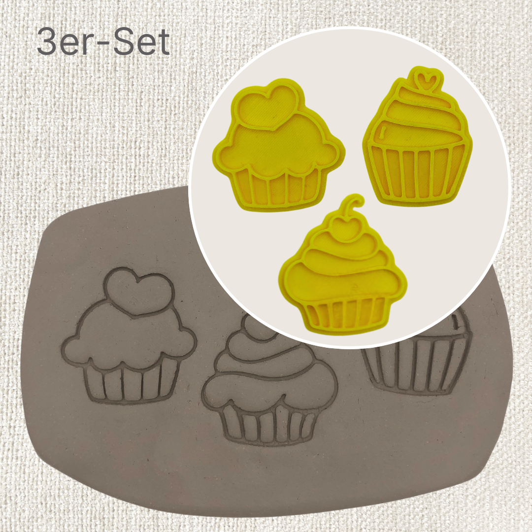 3er-Set Cupcakes