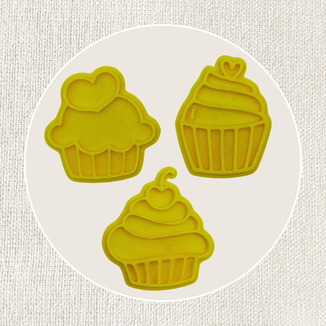 3er-Set Cupcakes