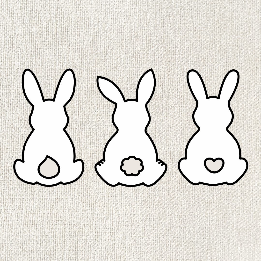 Ensemble de 3 lapins
