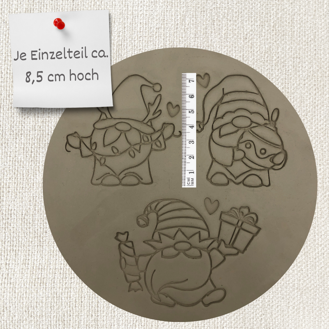3er Set Weihnachtswichtel
