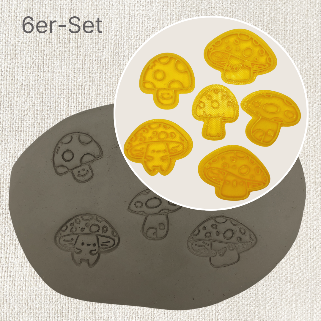 6er Set Pilze