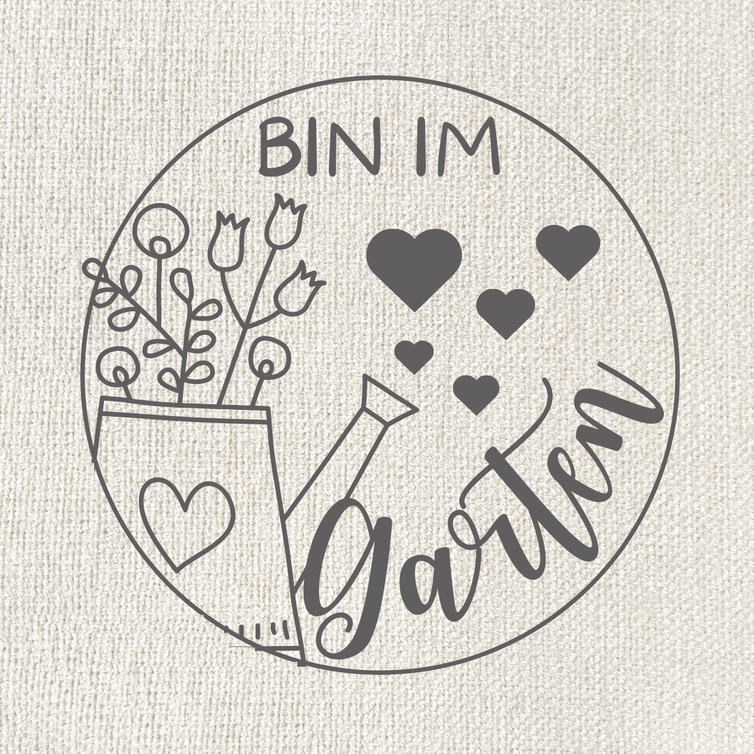 Bin im Garten Kreis