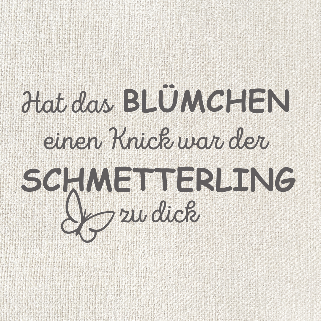 Hat das Blümchen einen Knick...