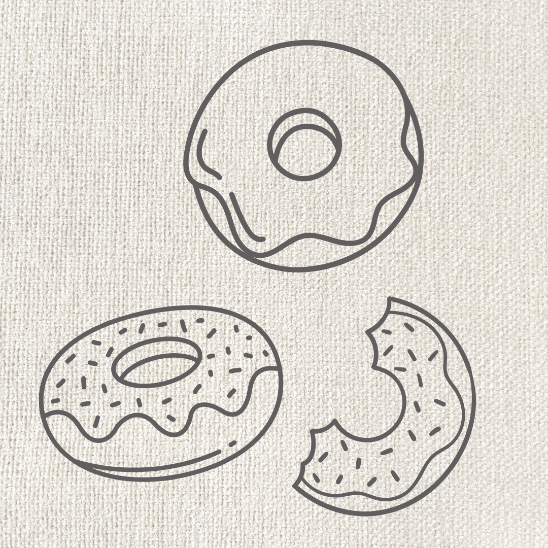 3er-Set Donuts