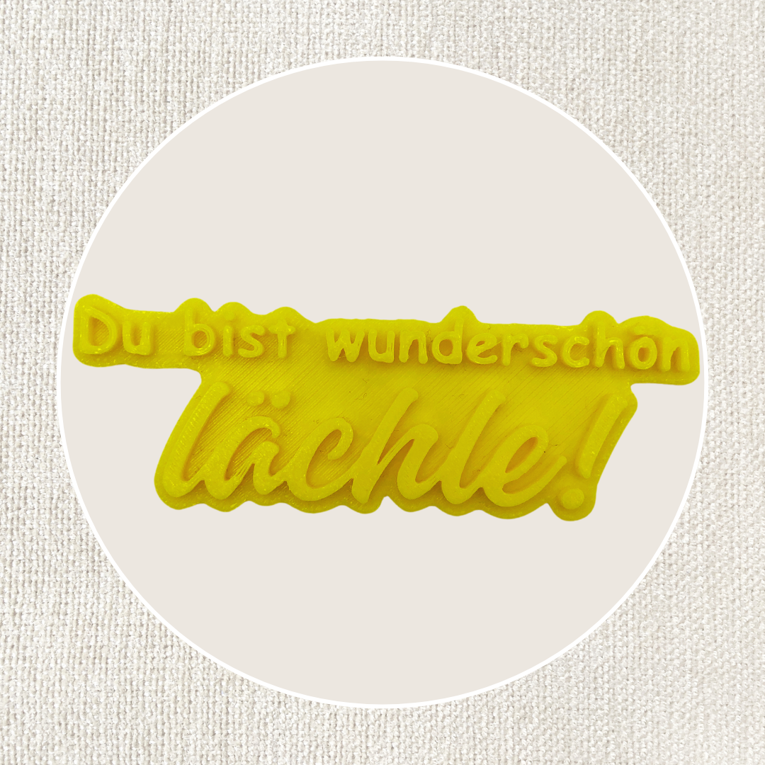 Du bist wunderschön. Lächle