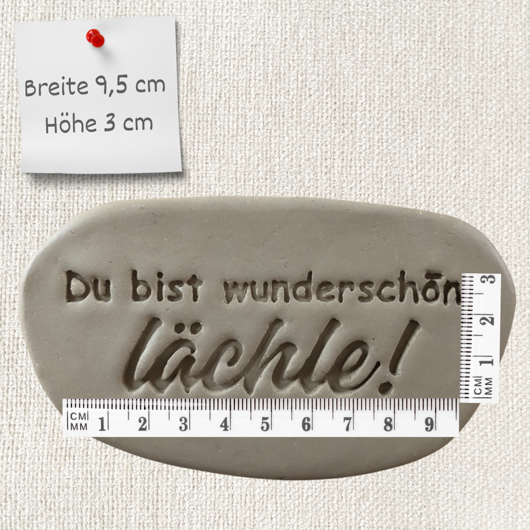 Du bist wunderschön. Lächle
