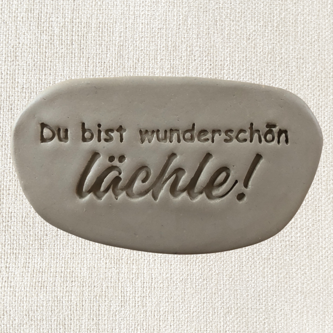 Du bist wunderschön. Lächle