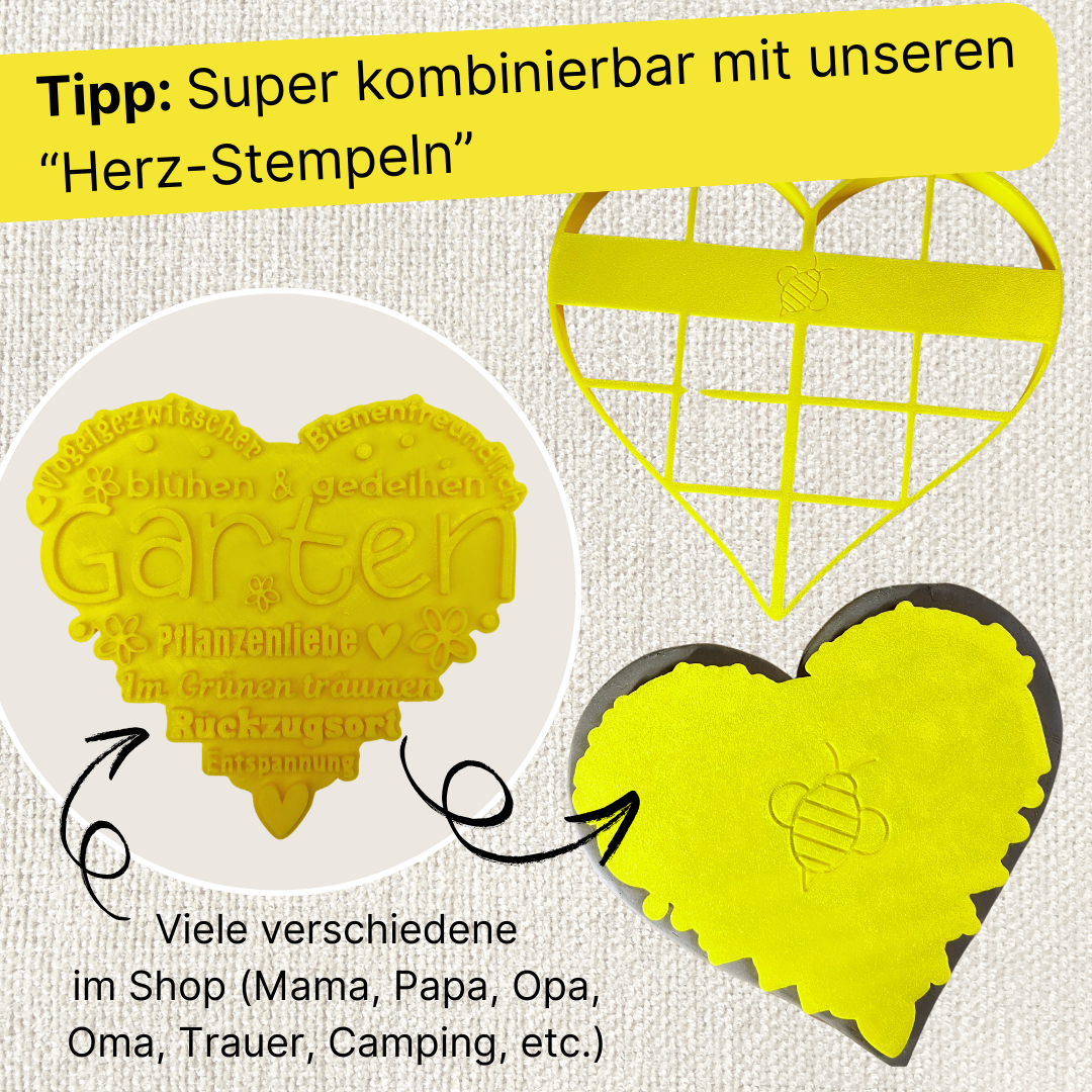 Liebe Herz - Tonstempel und Überformen Shop für Töpferware