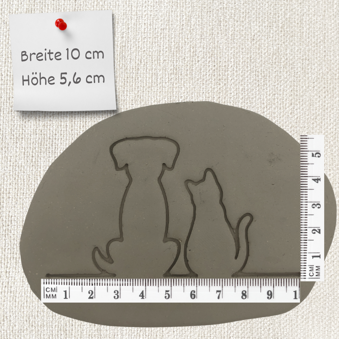 Katze & Hund Umrisse