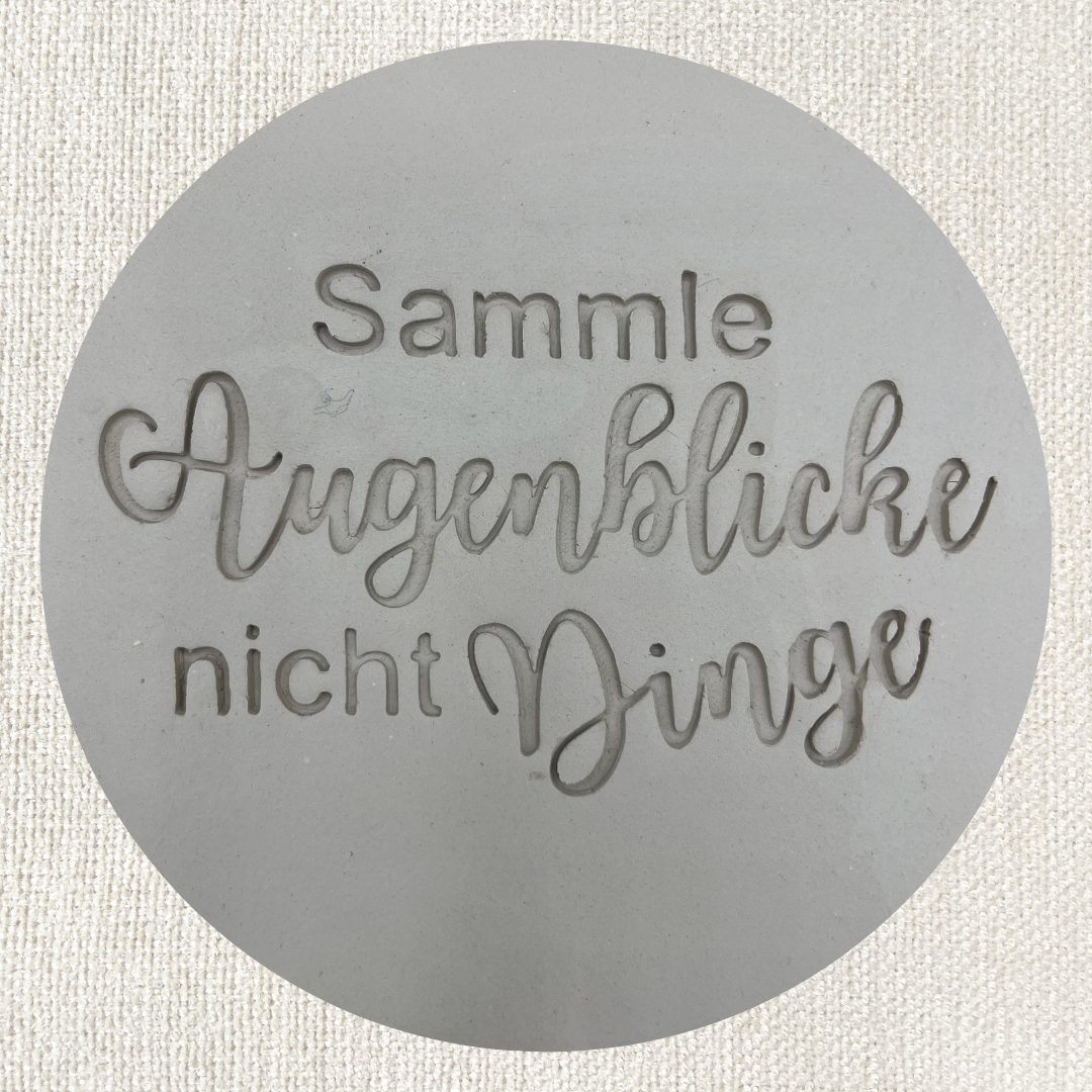 Sammle Augenblicke keine Dinge