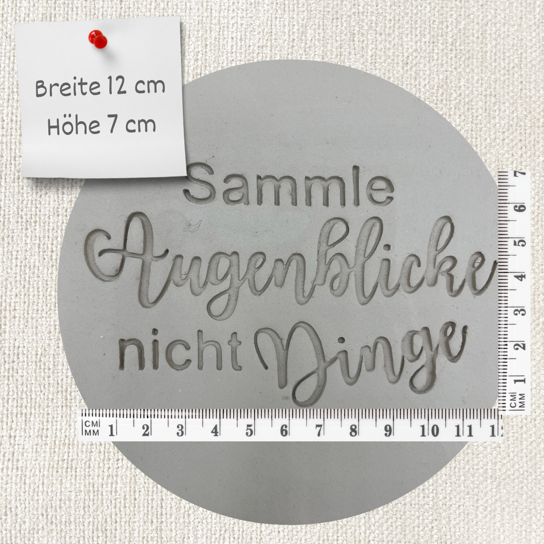 Sammle Augenblicke keine Dinge