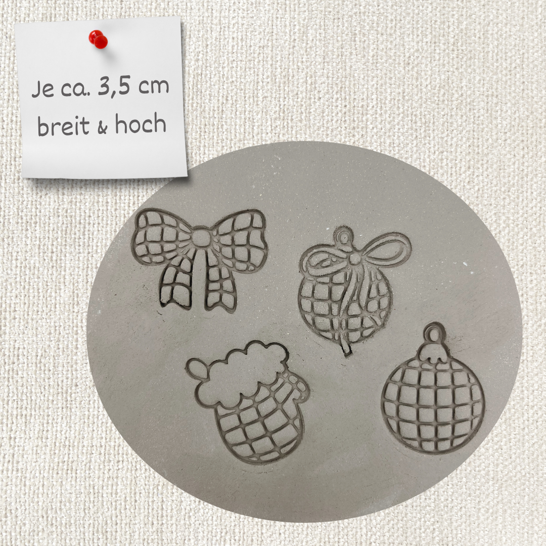 4er Set Weihnachtsschmuck