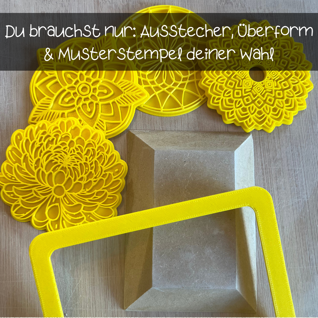 Stempel von ARTHummeln mit Seifenschale, Überformen-Design, detailreiche Oberfläche, perfekt zum Basteln und Dekorieren.