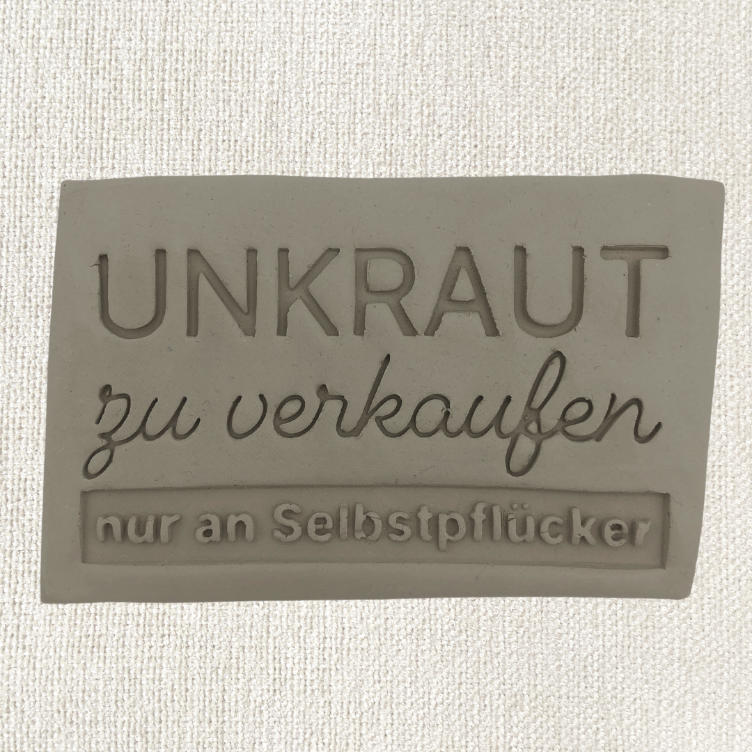Unkraut zu verkaufen