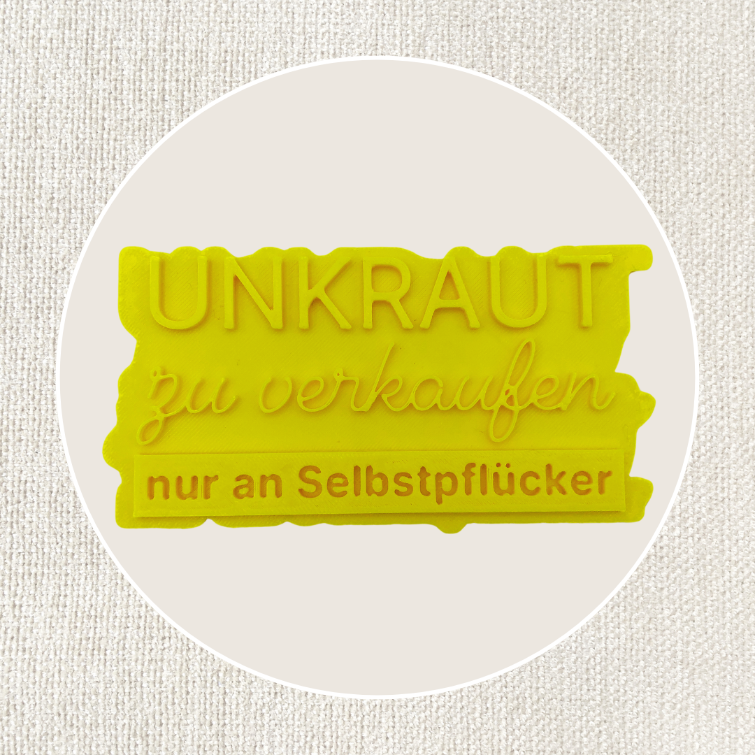Unkraut zu verkaufen