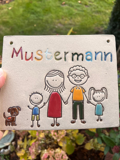 Stempel für Keramik und Ton - Familienstempel
