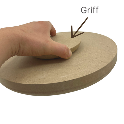 Runde Überformen mit Griffvorrichtung