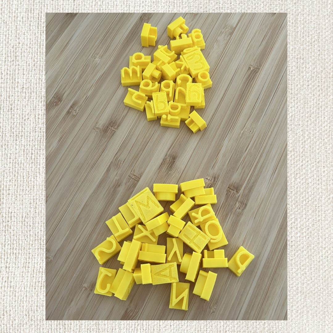 Buchstaben (Kleinbuchstaben / Großbuchstaben / Sonderzeichen)