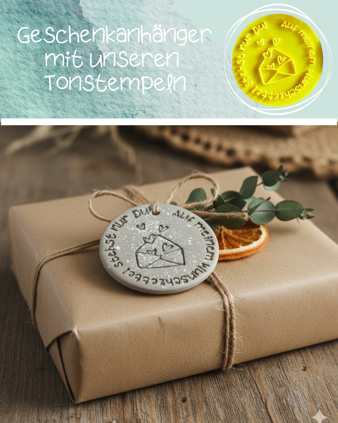 Stempel für Keramik und Ton - Anhänger-Stempel