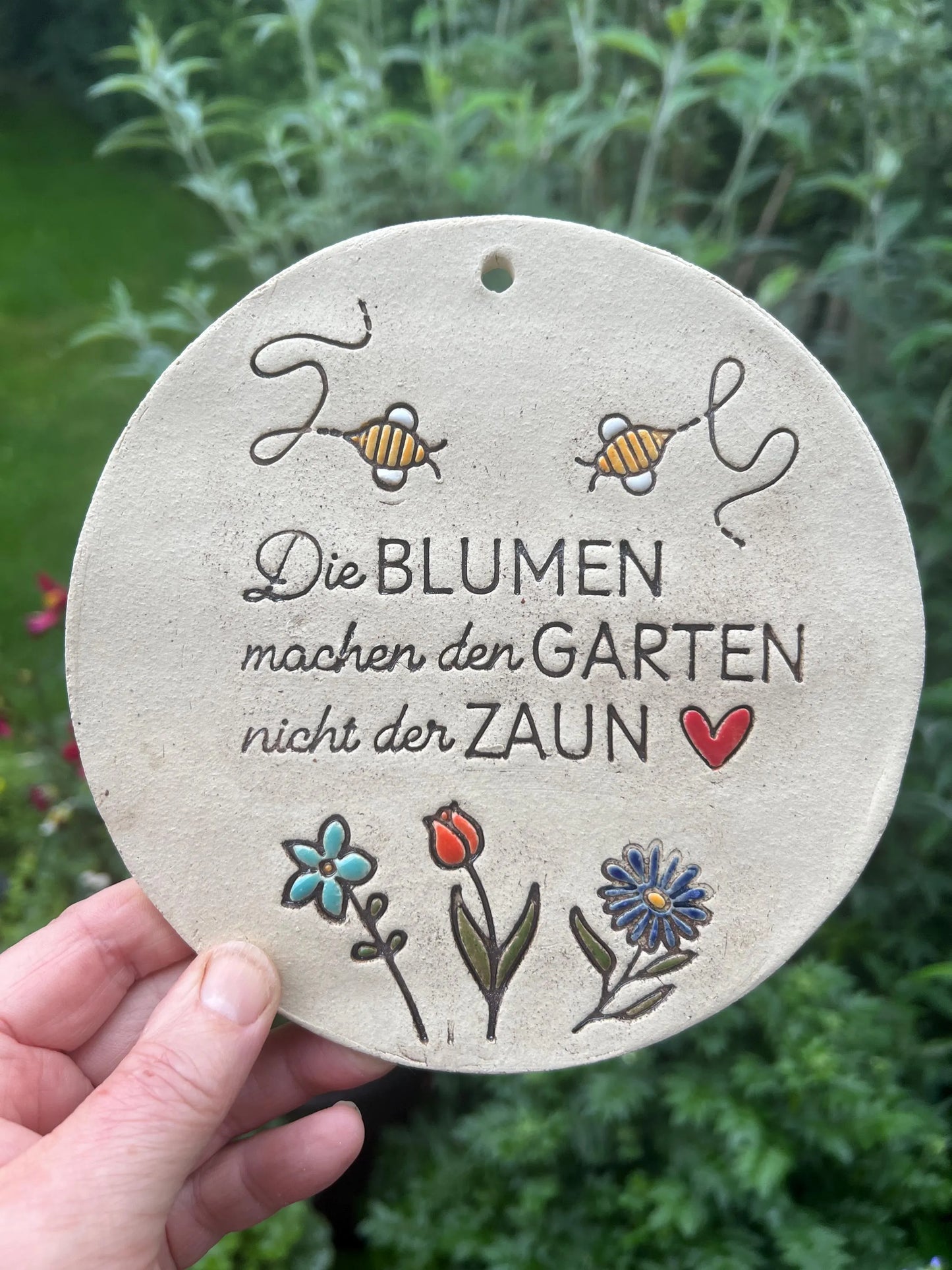 Stempel für Keramik und Ton - Die Blumen machen den Garten