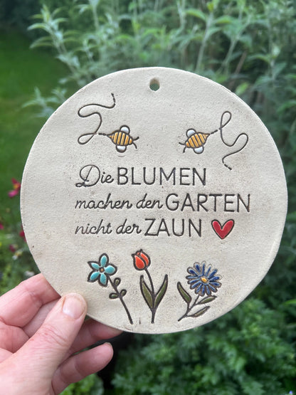 Stempel für Keramik und Ton - Die Blumen machen den Garten