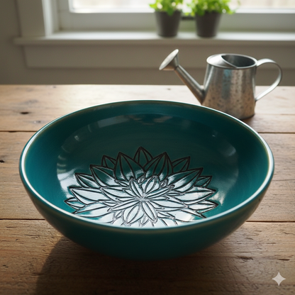 Stempel für Keramik und Ton - Blumenmandala