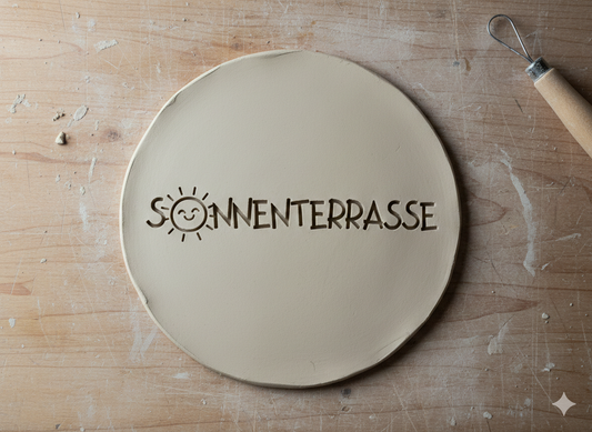 Stempel für Keramik und Ton - Sonnenterrasse
