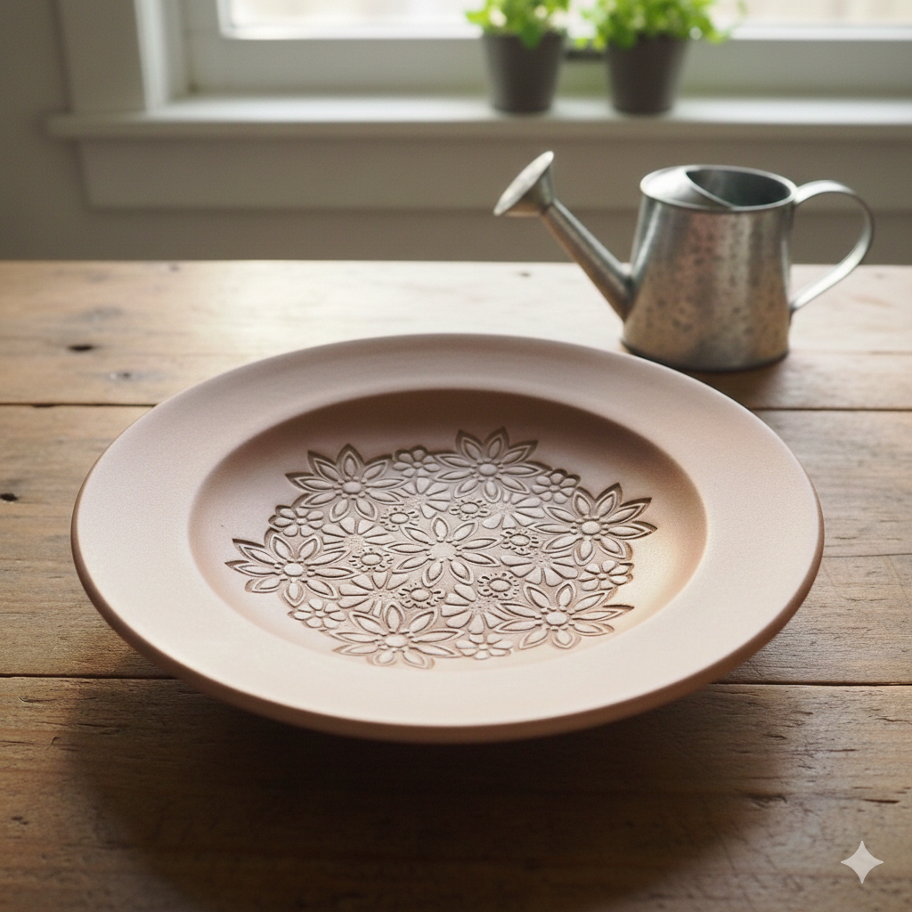 Stempel für Keramik und Ton - Blumenmandala