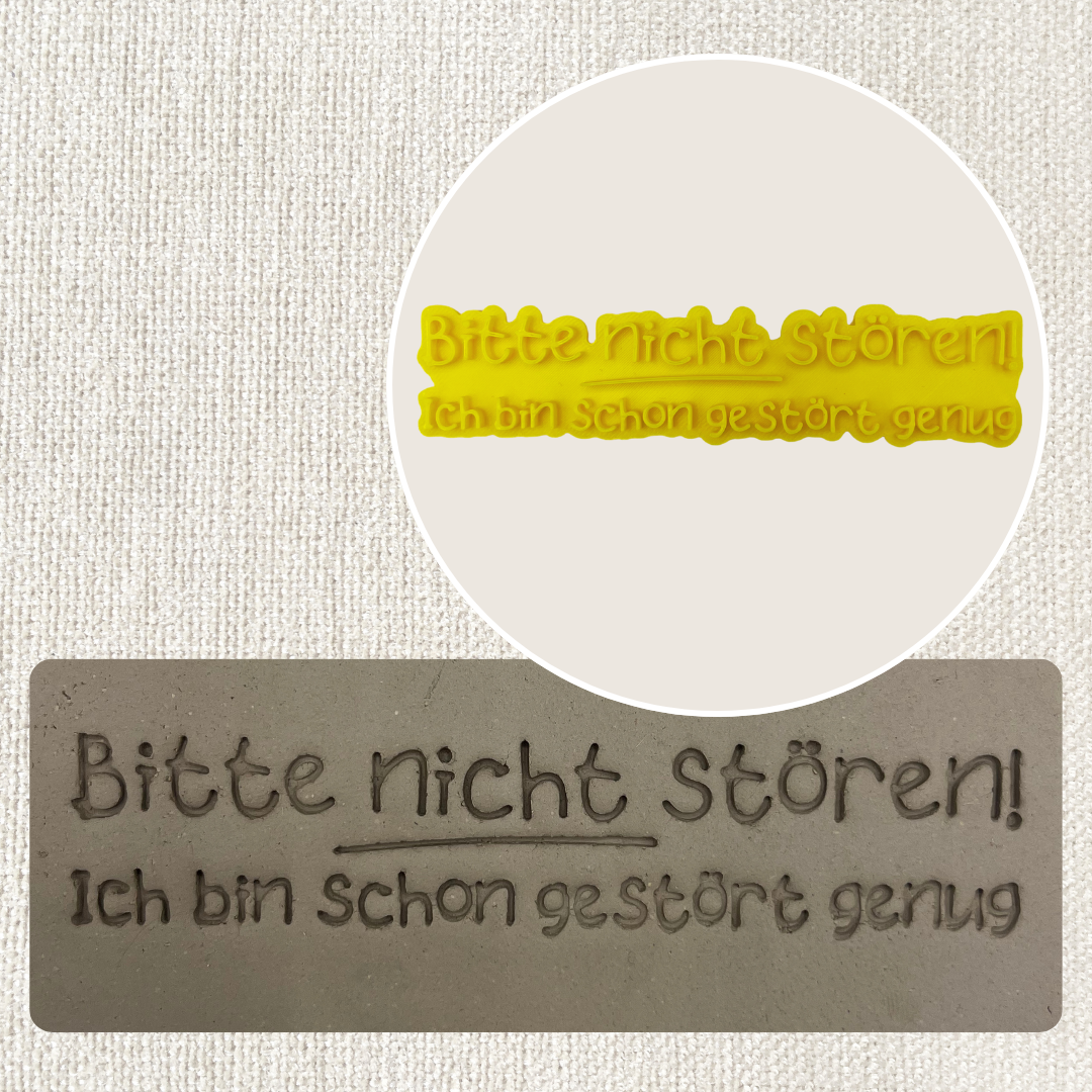 Bitte nicht stören. Ich bin schon gestört genug