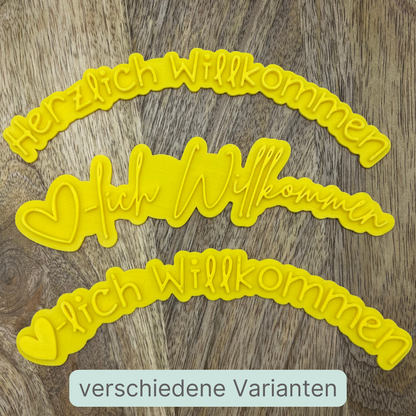 Stempel für Keramik und Ton - Herzlich Willkommen in verschiedenen Varianten