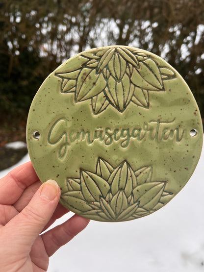 Stempel für Keramik und Ton - Gemüsegarten