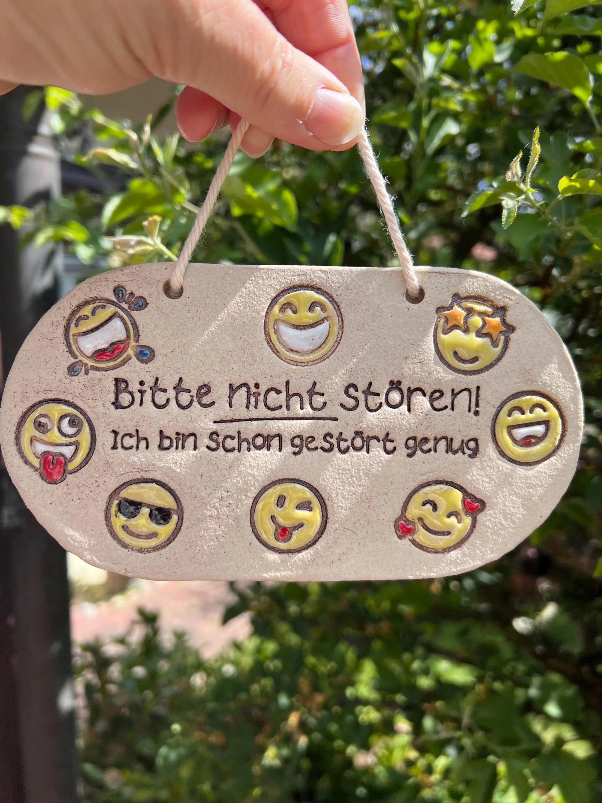 Stempel für Keramik und Ton - Bitte nicht stören. Ich bin schon gestört genug