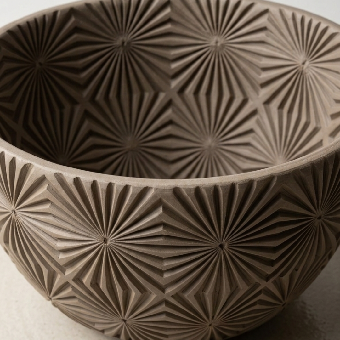Stempelrolle von ARTHummeln, dekorative Rolle mit kunstvollem Muster, ideal für kreative Bastelprojekte und Kunsthandwerk.