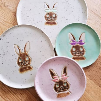 Stempel für Keramik und Ton - 2er Set Hasen