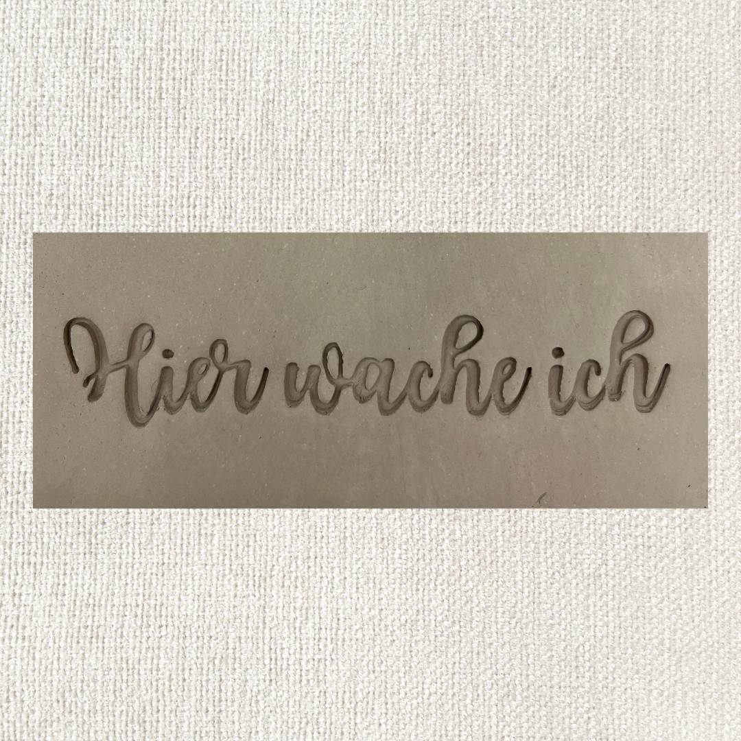 Hier wache ich