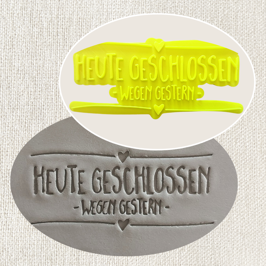 Heute geschlossen wegen gestern
