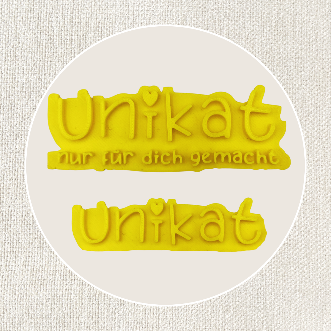 Stempel für Keramik und Ton - Unikat / nur für dich gemacht