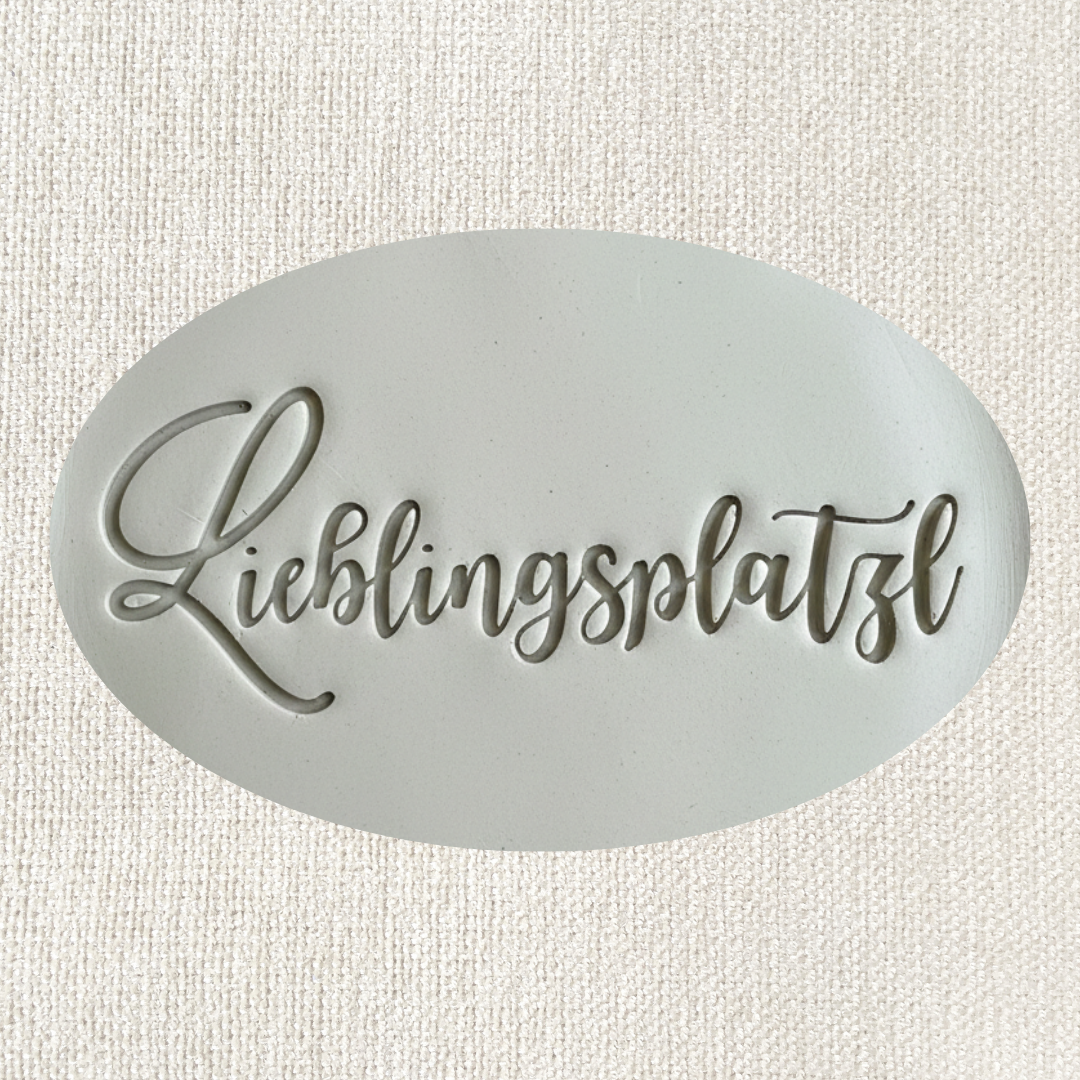 Stempel für Keramik und Ton - Lieblingsplatzl