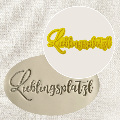Stempel für Keramik und Ton - Lieblingsplatzl