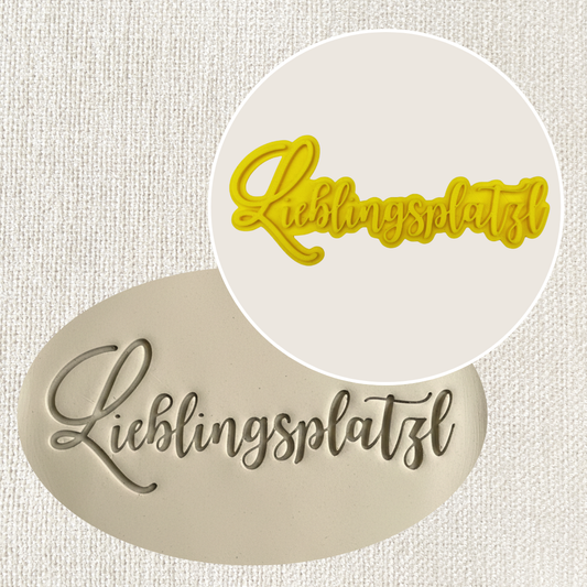 Stempel für Keramik und Ton - Lieblingsplatzl