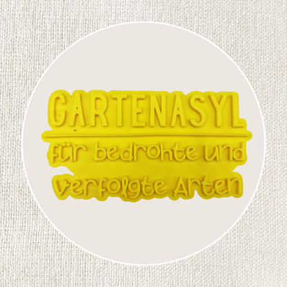 Stempel für Keramik und Ton - Gartenasyl für bedrohte und verfolgte Arten