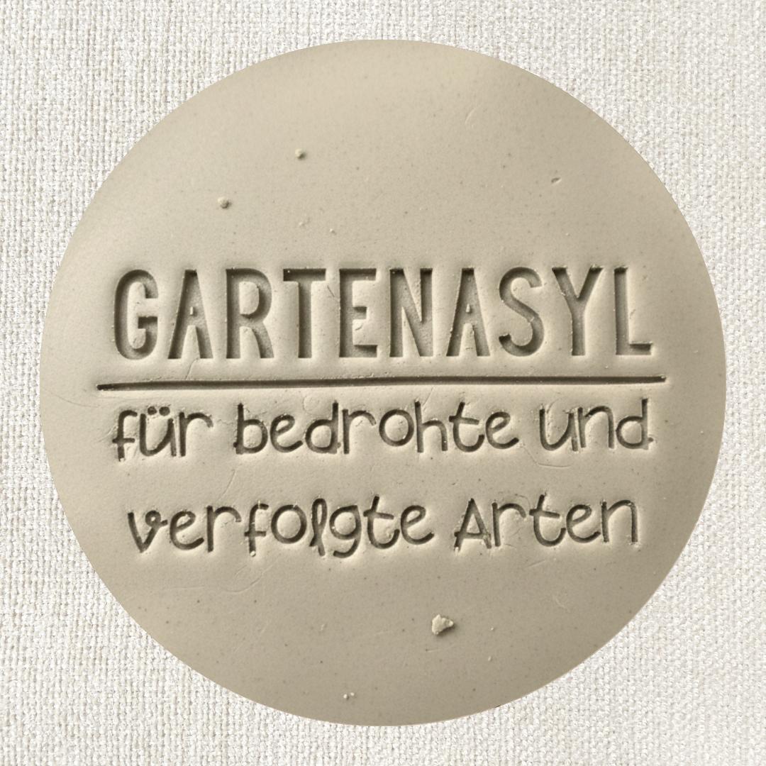 Stempel für Keramik und Ton - Gartenasyl für bedrohte und verfolgte Arten