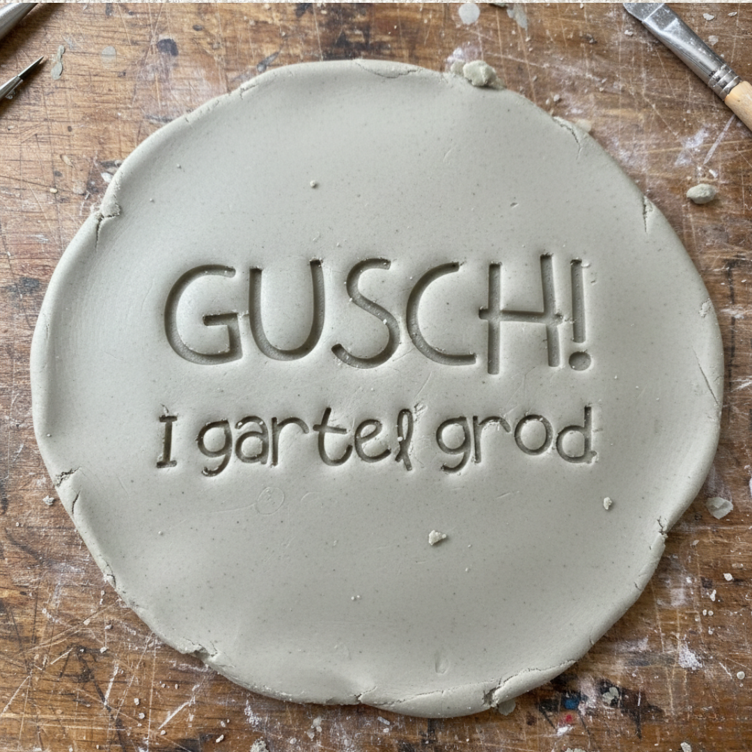 Stempel für Keramik und Ton - Gusch i gartl grod
