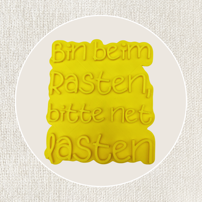 Bin beim Rasten bitte net lasten