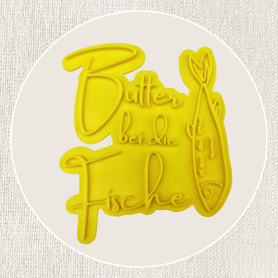 Stempel für Keramik und Ton - Butter bei die Fische