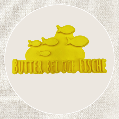Stempel für Keramik und Ton - Butter bei die Fische